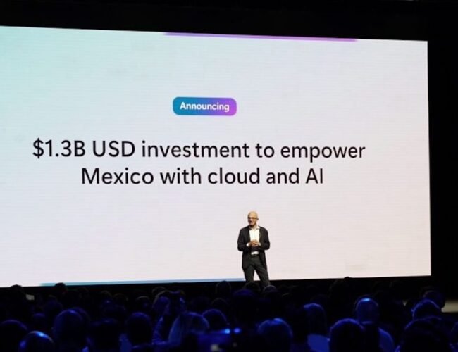 Microsoft apuesta por México: invertirá 1,300 mdd para ampliar infraestructura de IA