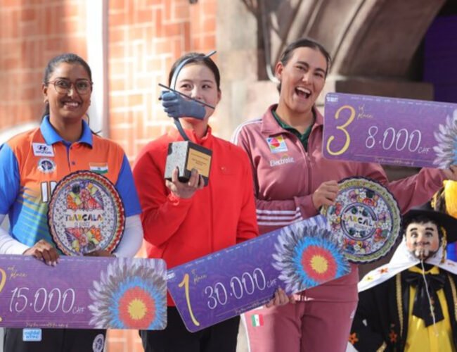 Gana Alejandra Valencia el bronce en la Copa del Mundo de Tiro con Arco