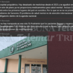 FALTA DE MEDICINAS EN EL HOSPITAL PSIQUIÁTRICO EXHIBE FRACASO DE LAYDA EN EL RUBRO DE SALUD