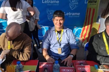 Orlando Daza Saavedra firmó su libro Erótico en Sant Jordi 2025 con Editorial Letrame