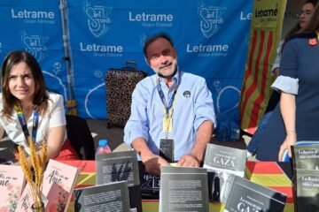 Francesco Cerri presentó La Rosa Negra de Gaza en Sant Jordi 2025 junto a la Editorial Letrame
