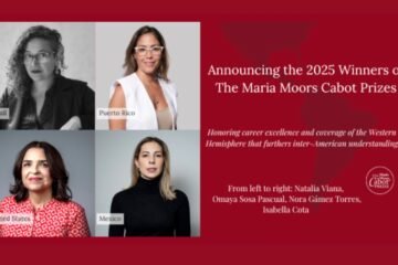 Isabella Cota, periodista mexicana, entre las ganadoras del Premio Maria Moors Cabot 2025