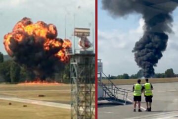 Avioneta se estrella y explota tras despegar de aeropuerto de Londres | Video