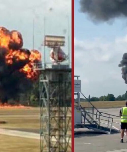 Avioneta se estrella y explota tras despegar de aeropuerto de Londres | Video