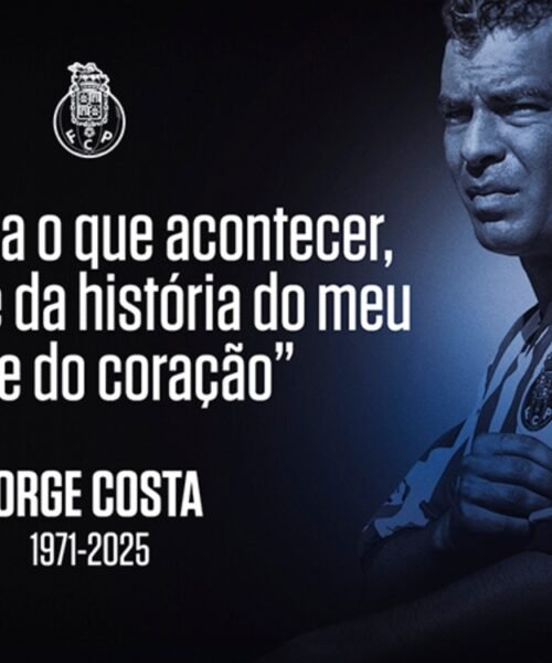 Se despedirá Oporto de Jorge Costa con homenaje este miércoles