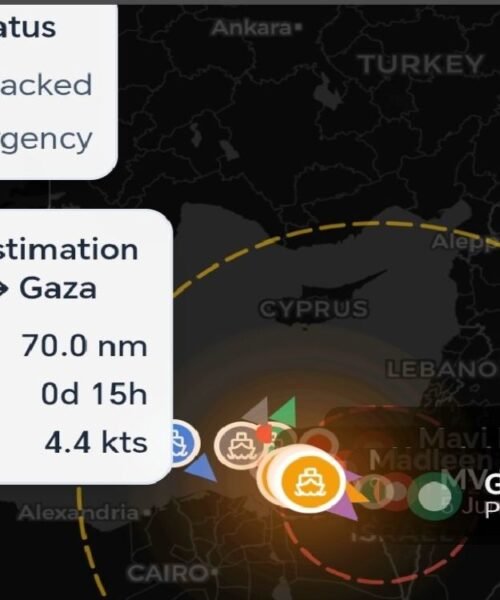 Israel intercepta ocho barcos de la Global Sumud Flotilla
