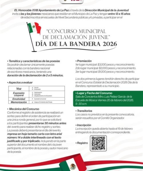 Abre registro el Concurso Municipal de Declamación 2026