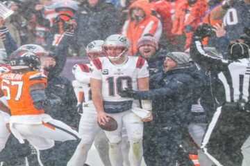 Final AFC: Dan Patriots la campanada en el nevado Empower Field at Mile High