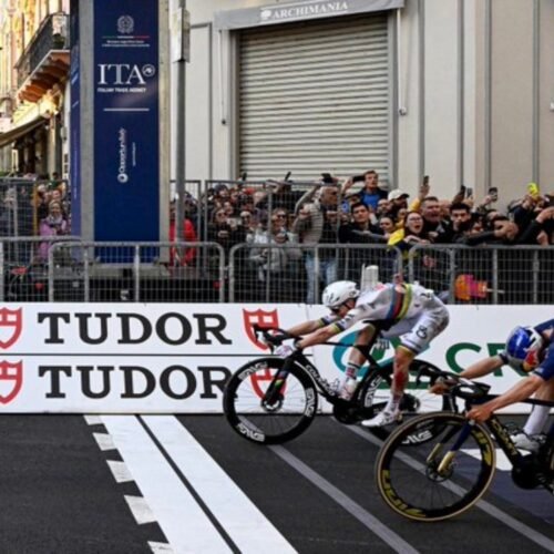 Ciclismo | Pogacar ganó la Milán-San Remo 2026 con el cuadro de su bicicleta roto | Video