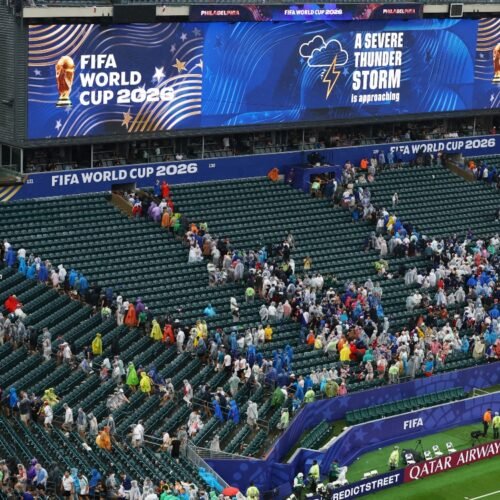 Mundial 2026: Demora tormenta eléctrica el reinicio del partido entre Francia e Irak en Filadelfia