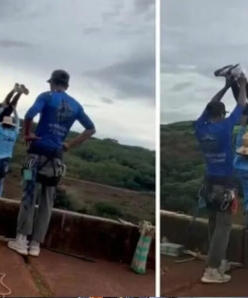 Mujer muere tras ser lanzada desde un puente; trabajadores no le colocaron la cuerda de seguridad
