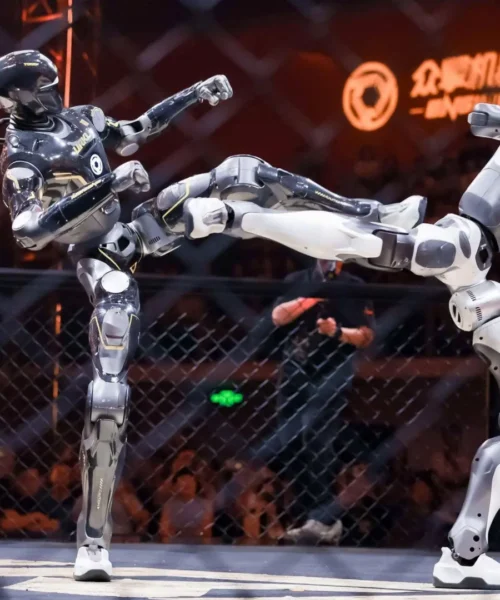 Perdió la cabeza y siguió luchando: así ha sido el primer torneo de combate entre robots humanoides en China