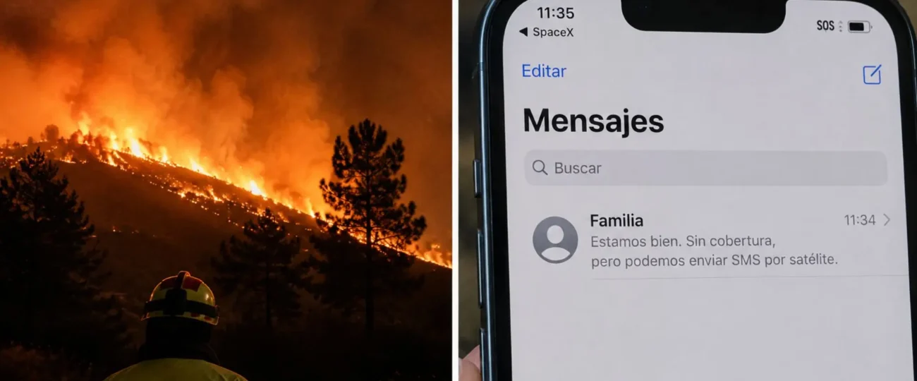 Starlink activa gratis en España su cobertura de emergencia por satélite ante los incendios