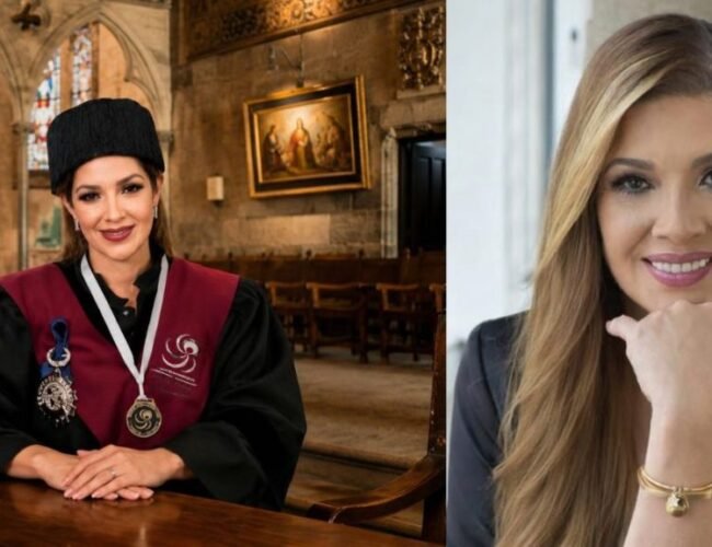 LA CELEBRIDAD GEORGINA PALACIOS FUE CONDECORADA CON HONORES