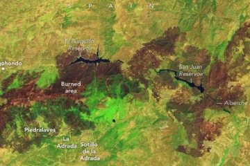 La NASA capta desde el espacio el impacto de los incendios en España: así se ve la huella del fuego