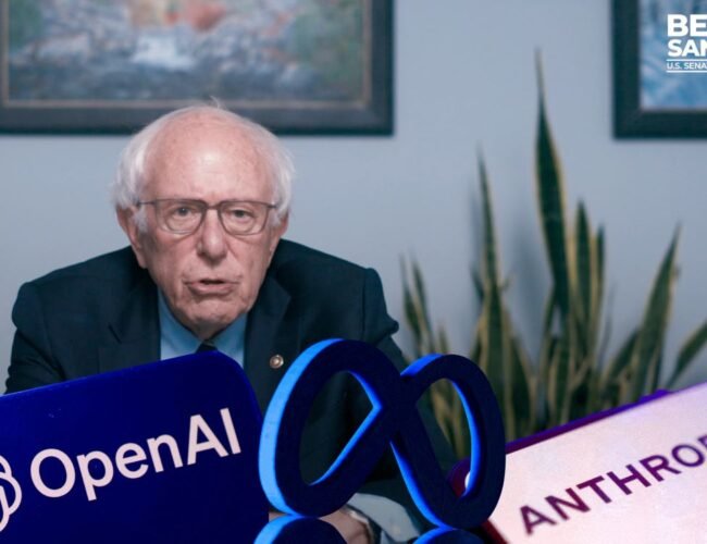 ‘Evento cataclísmico’: Sanders alerta sobre riesgos de IA