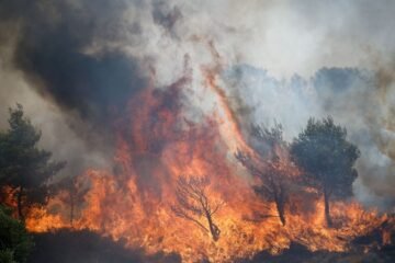Atenas sigue bajo amenaza por incendios forestales