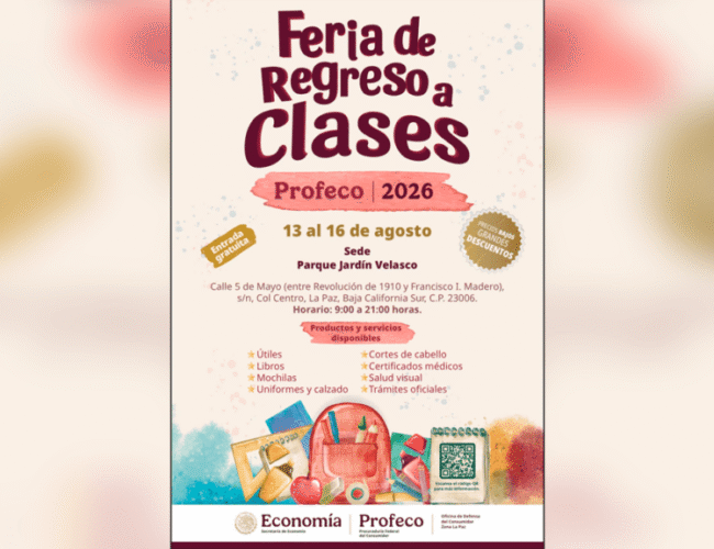 Feria de regreso a clases ofrecerá descuentos y servicios en La Paz