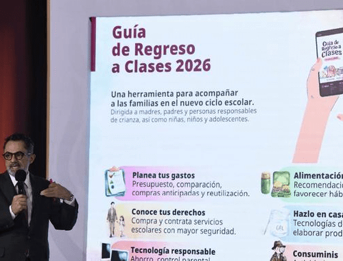 Guía de Regreso a Clases 2026 acompaña el inicio del nuevo ciclo escolar: Profeco