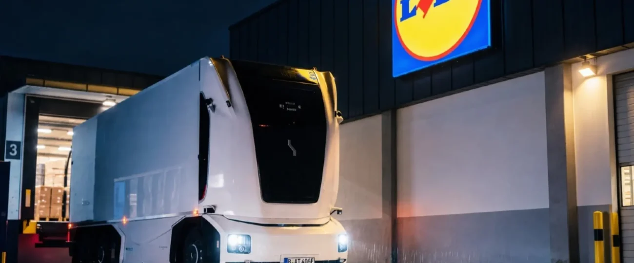 Lidl ya utiliza un camión sin cabina ni conductor para repartir mercancía por carreteras públicas