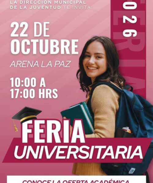 Invitan a jóvenes de La Paz a conocer opciones universitarias